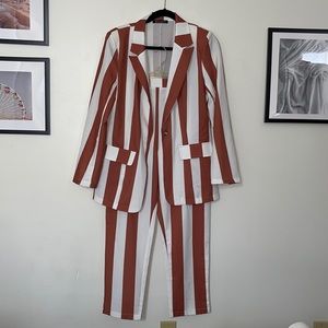 Striped Women’s Pant Suit